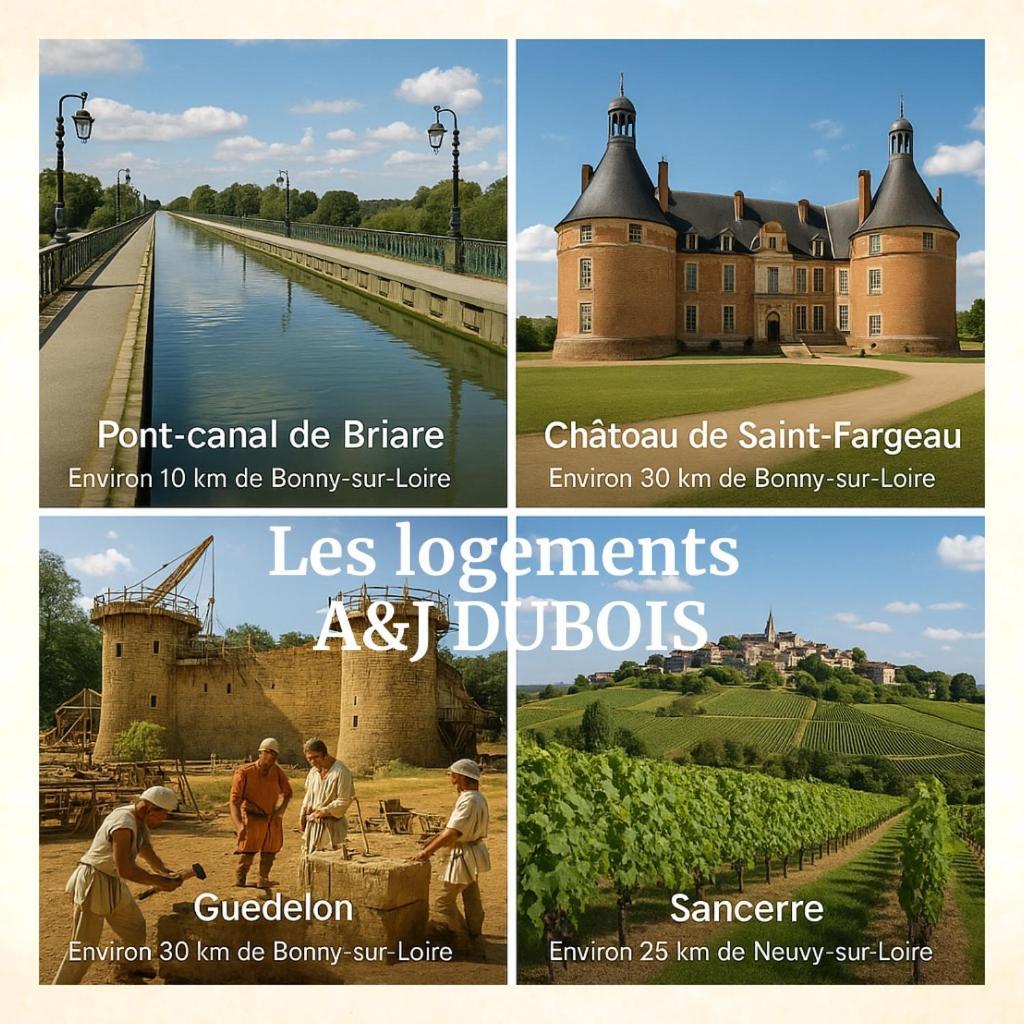 A&Jduplex - Bonny Sur Loire - Chateaux De Guedelon - Pont Canal ภายนอก รูปภาพ
